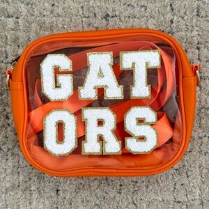 Clear crossbody stadium bag